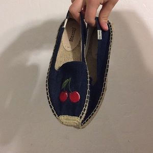 Denim Cherry Soludos Slip On Shoes